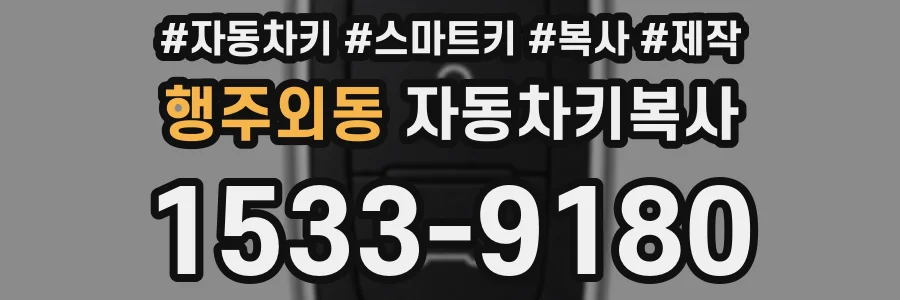 행주외동 자동차키복사