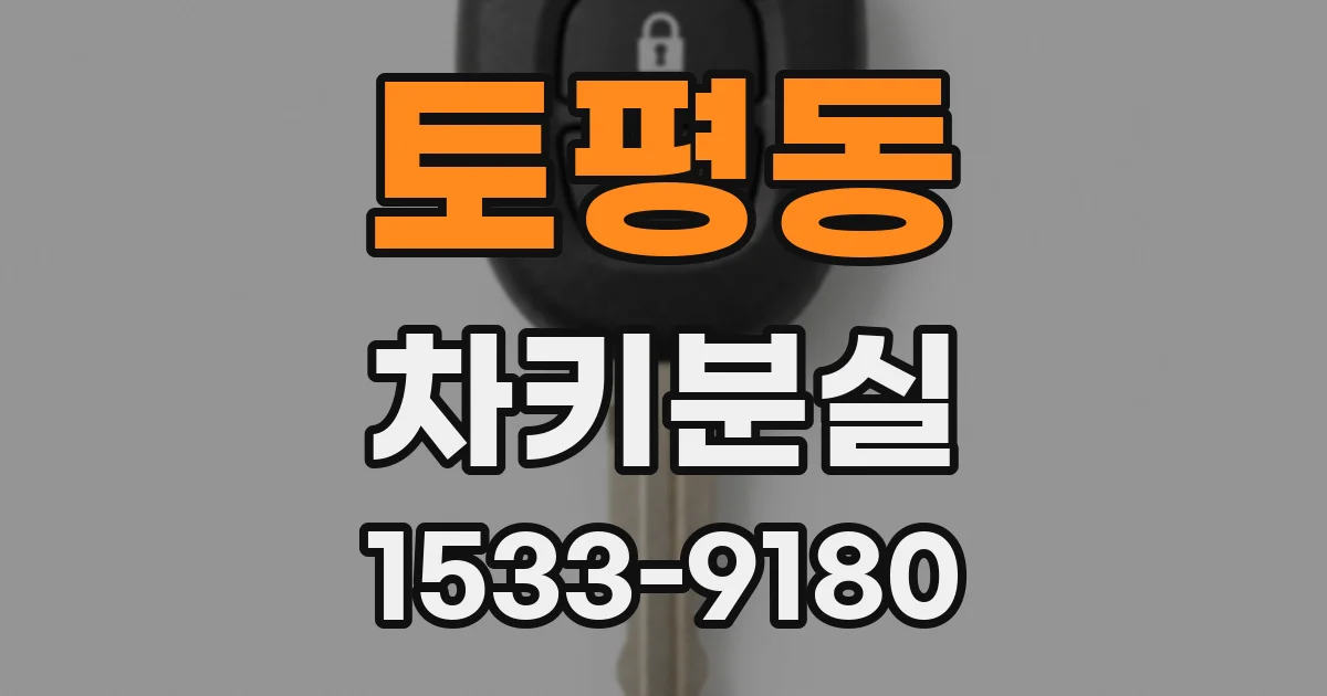 토평동 차키분실