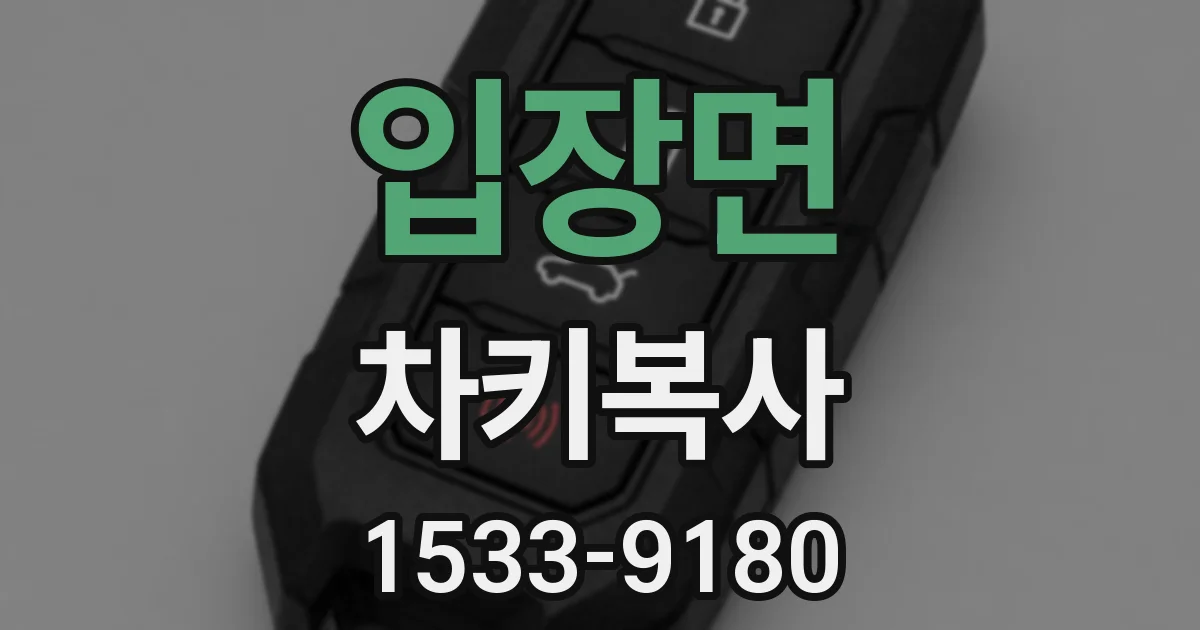 입장면 차키복사