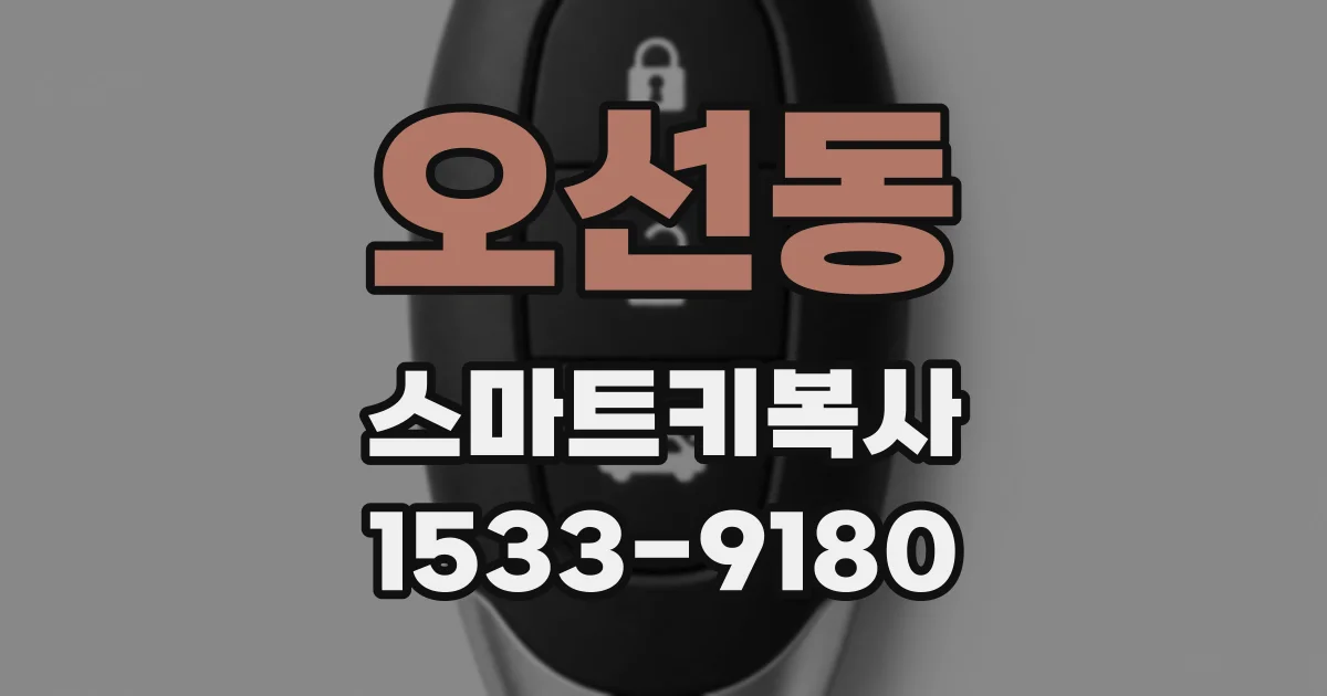 오선동 스마트키복사