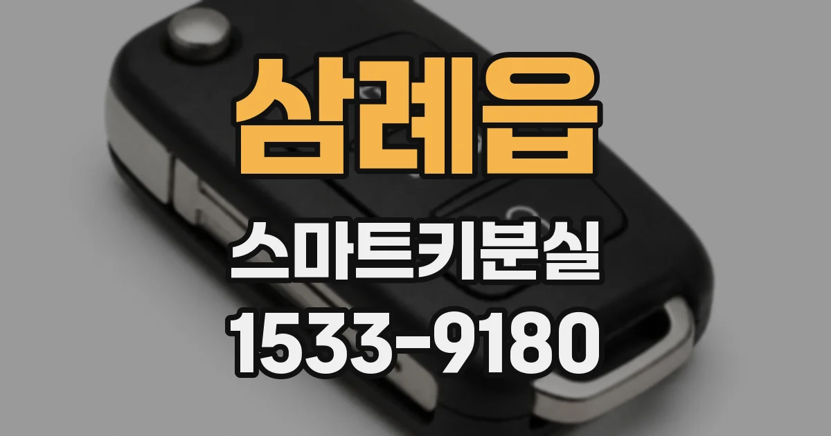 삼례읍 스마트키분실