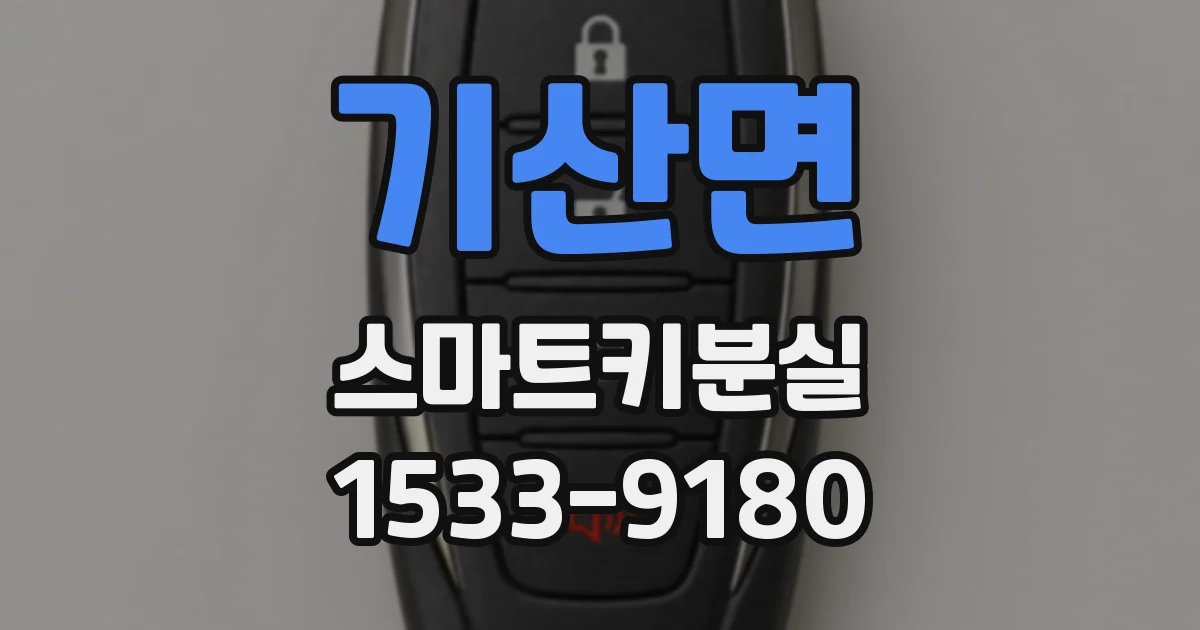 기산면 스마트키분실