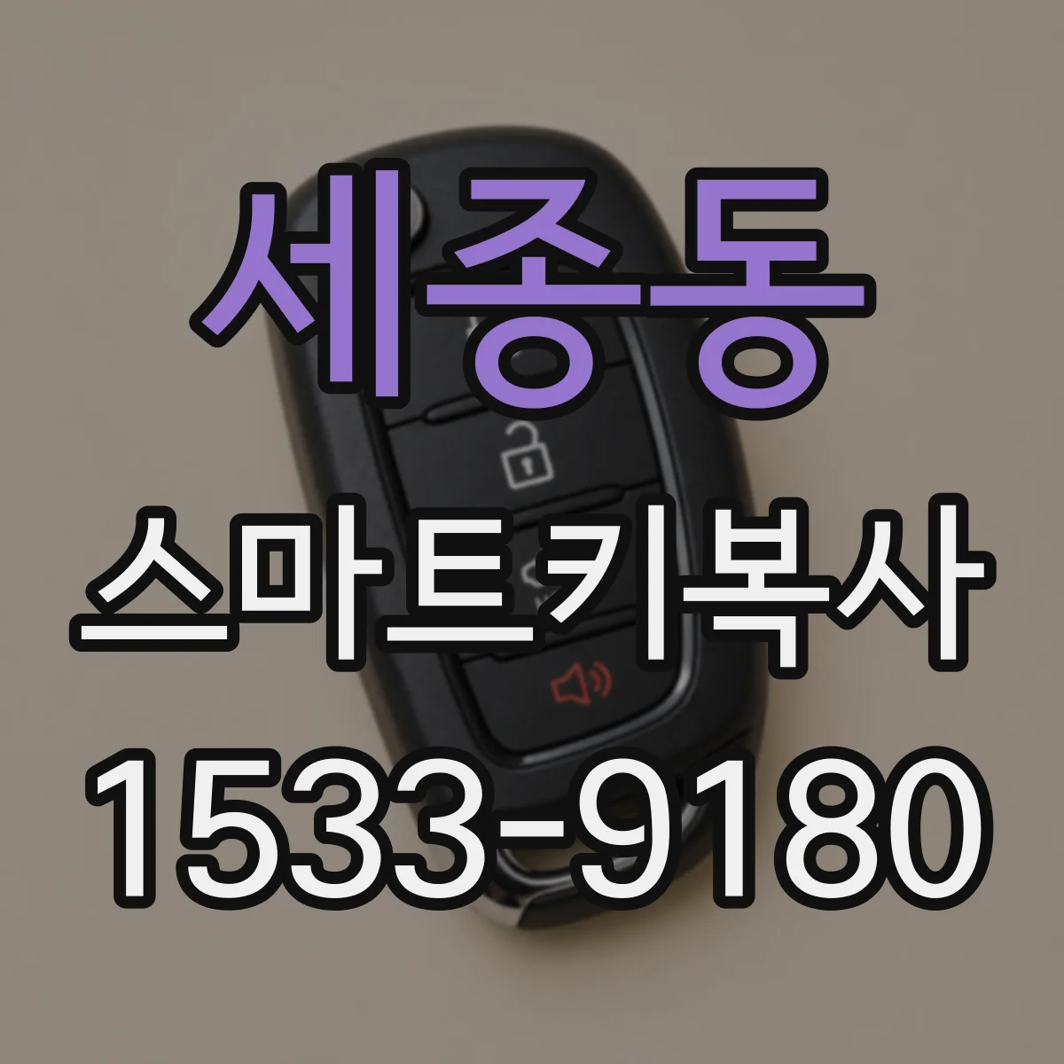 세종동 스마트키복사