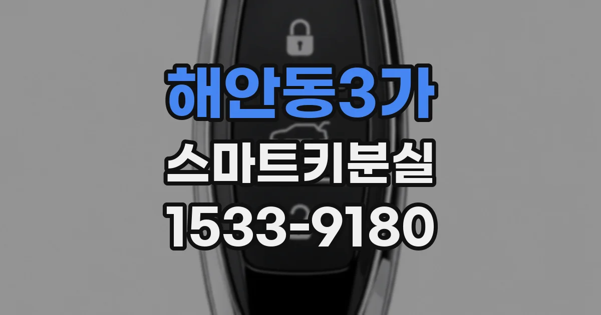 해안동3가 스마트키분실
