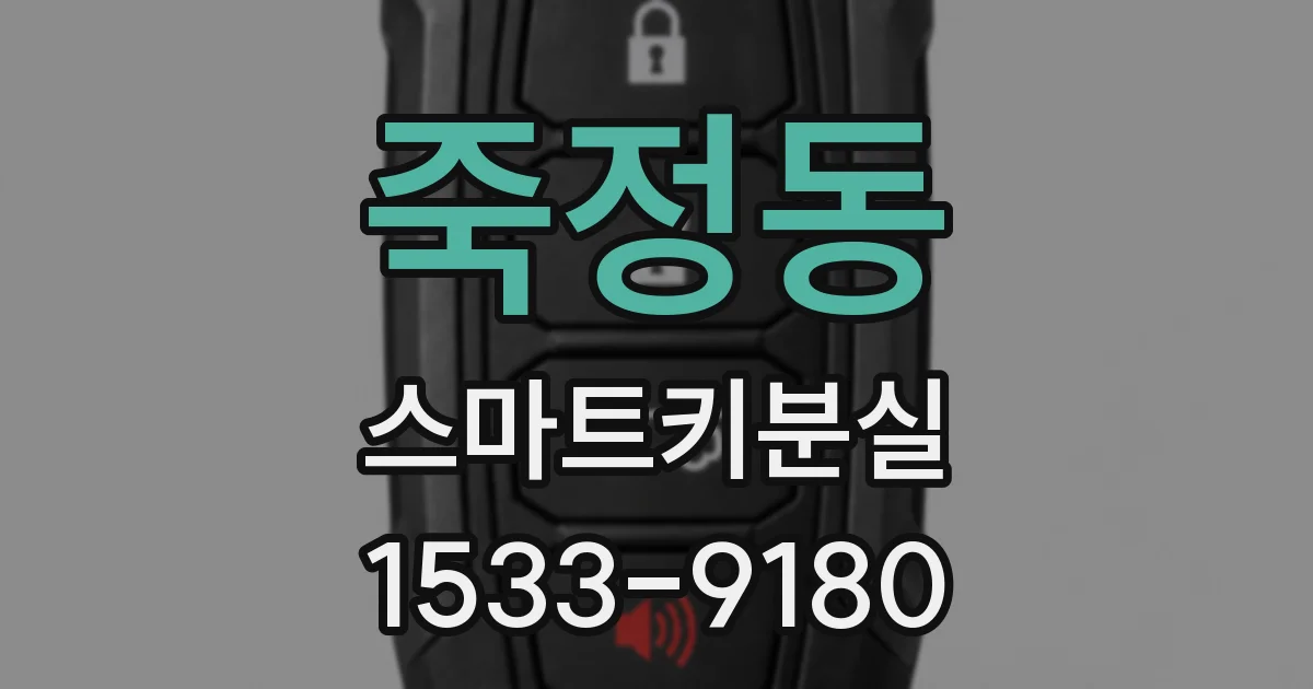 죽정동 스마트키분실
