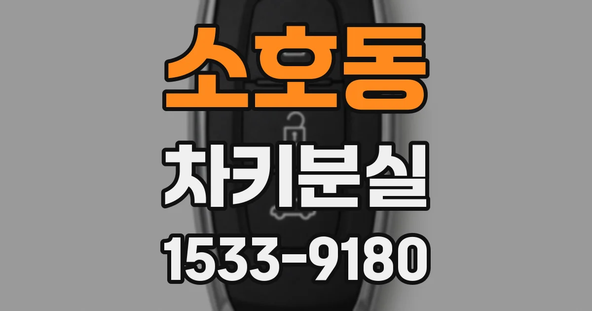 소호동 차키분실