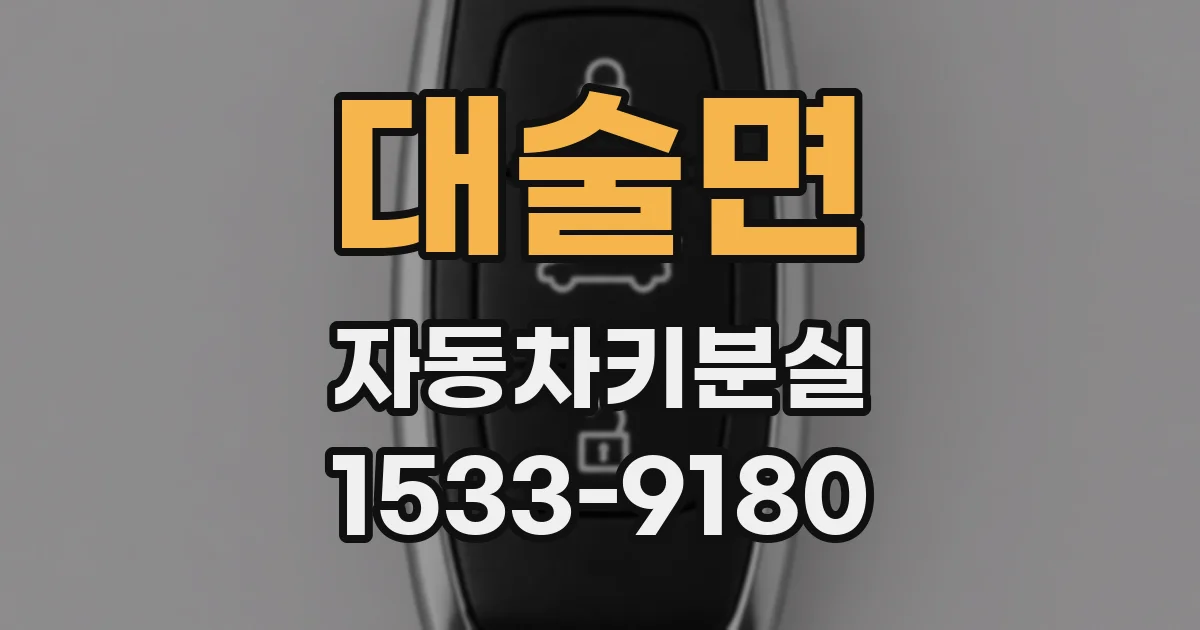대술면 자동차키분실