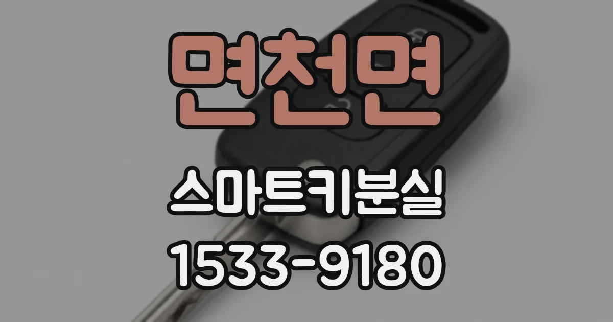 면천면 스마트키분실
