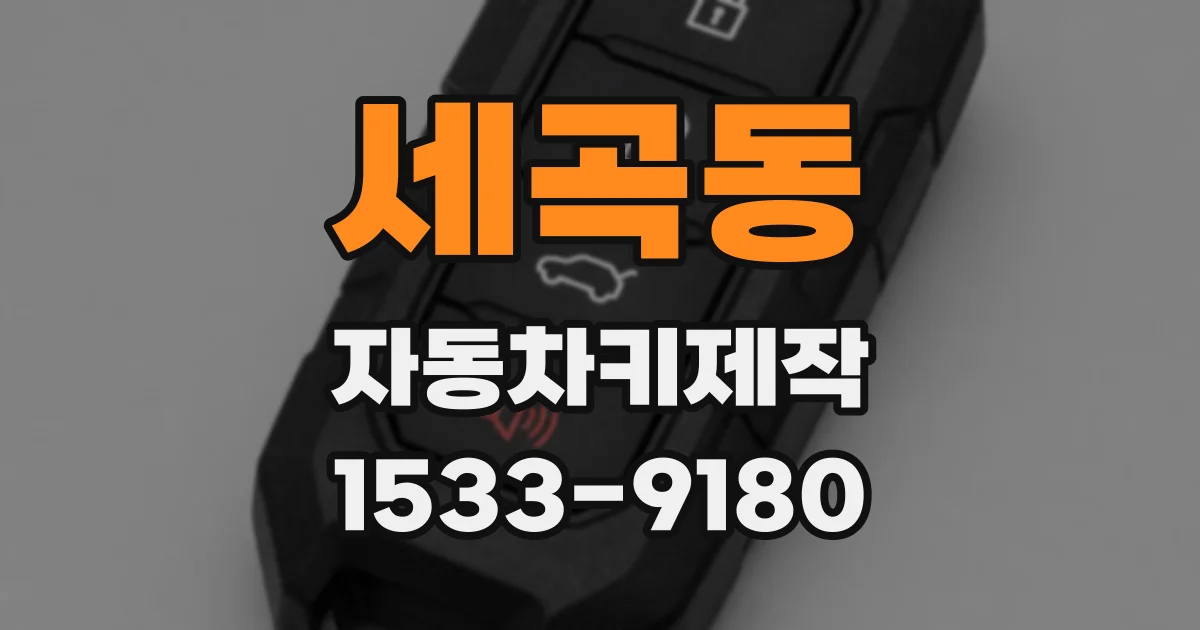 세곡동 자동차키제작