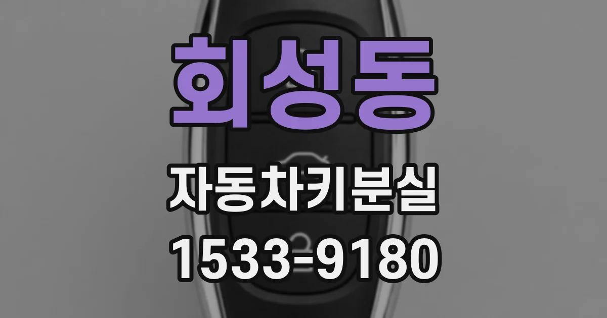 회성동 자동차키분실