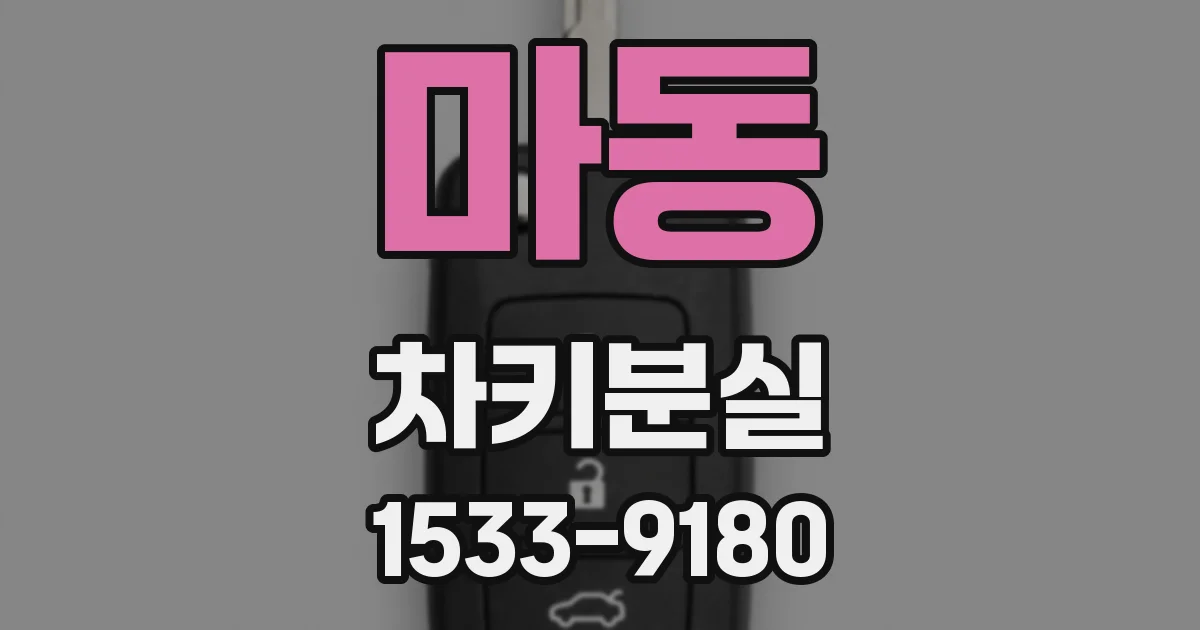 마동 차키분실