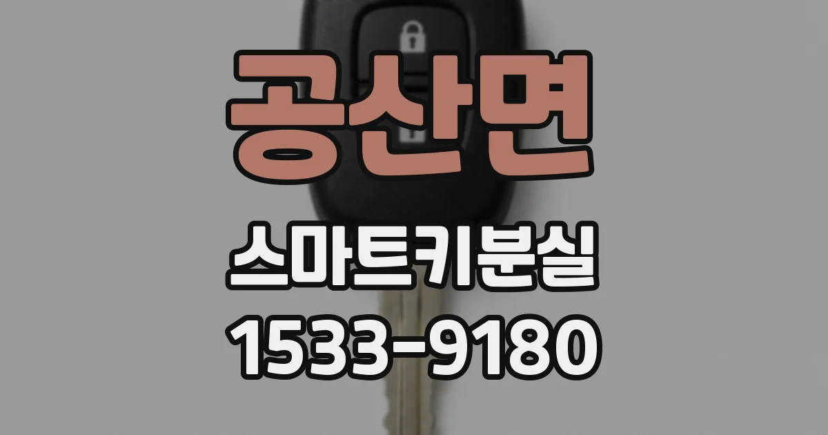 공산면 스마트키분실