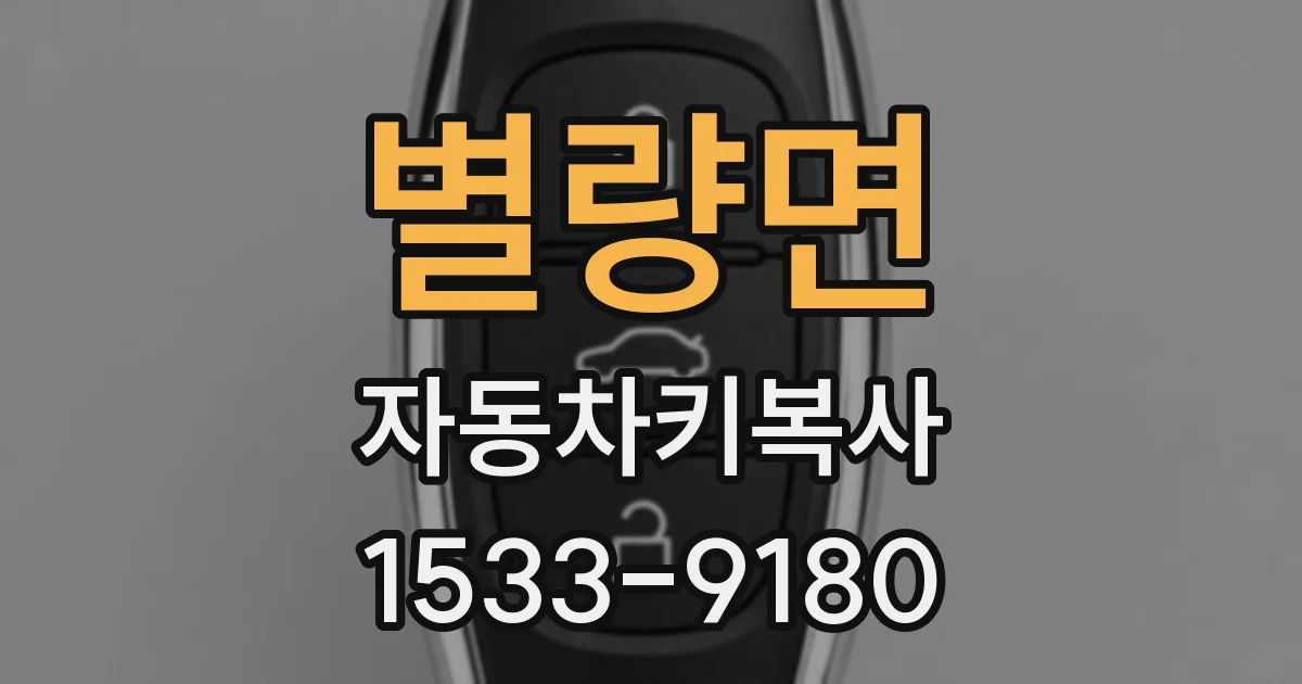 별량면 자동차키복사