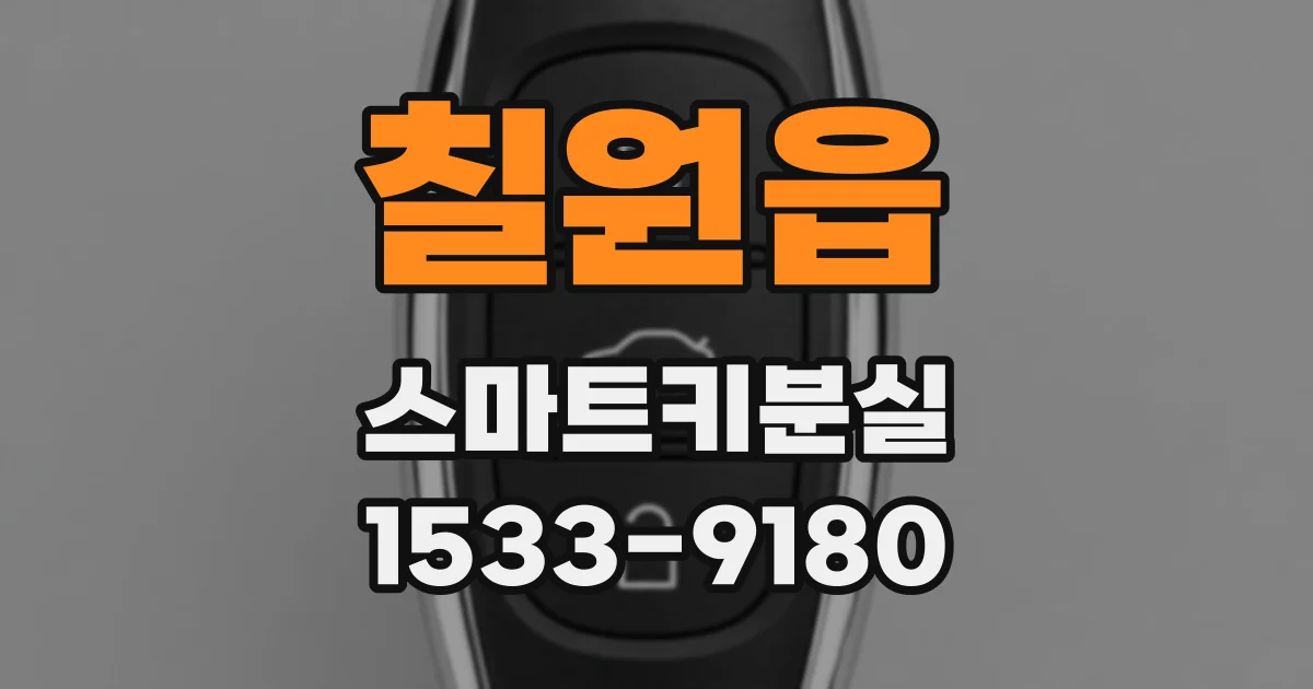 칠원읍 스마트키분실