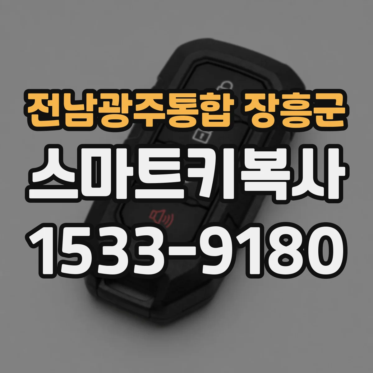 전남광주통합 장흥군 스마트키복사