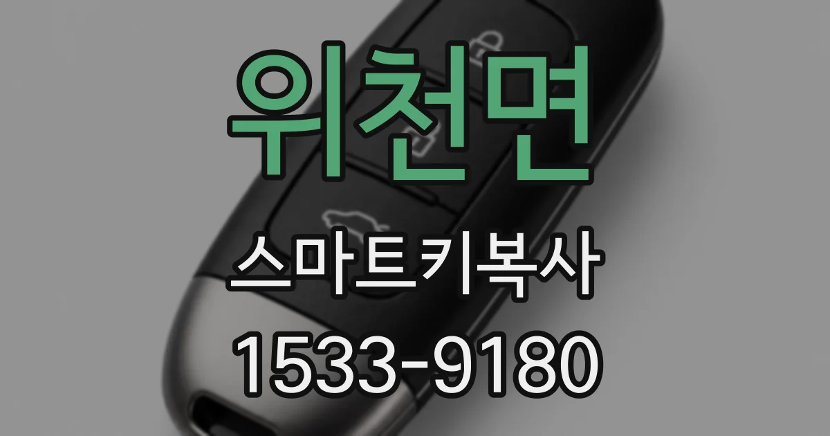 위천면 스마트키복사