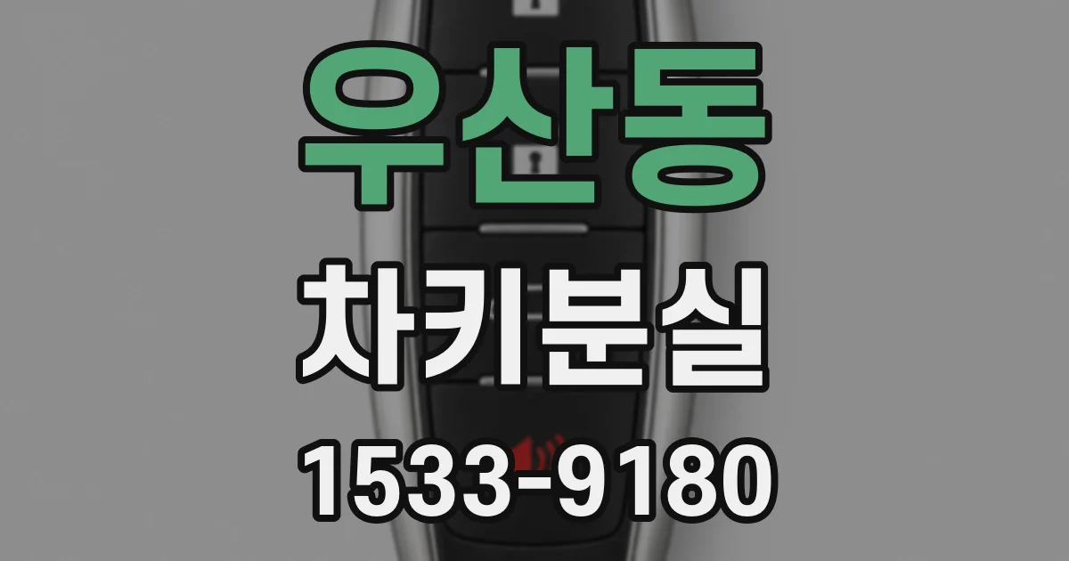 우산동 차키분실