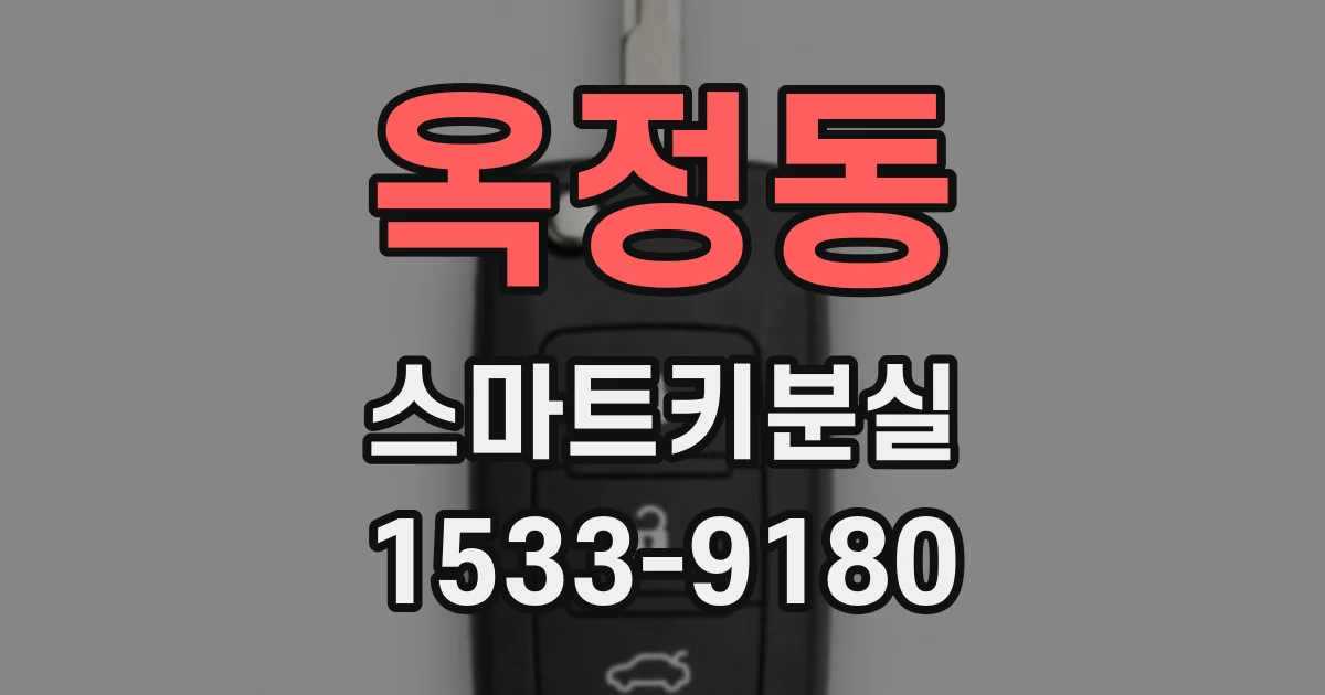 옥정동 스마트키분실