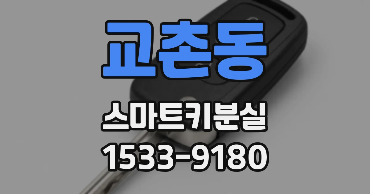 교촌동 스마트키분실
