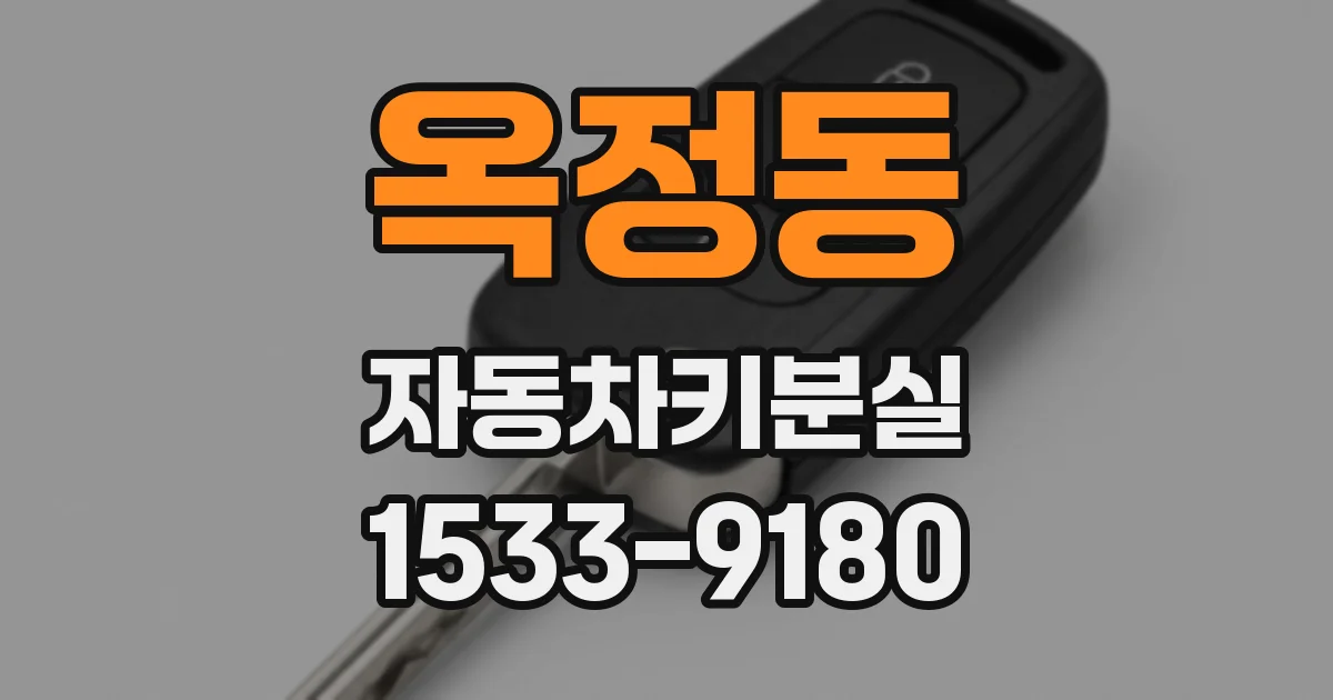 옥정동 자동차키분실