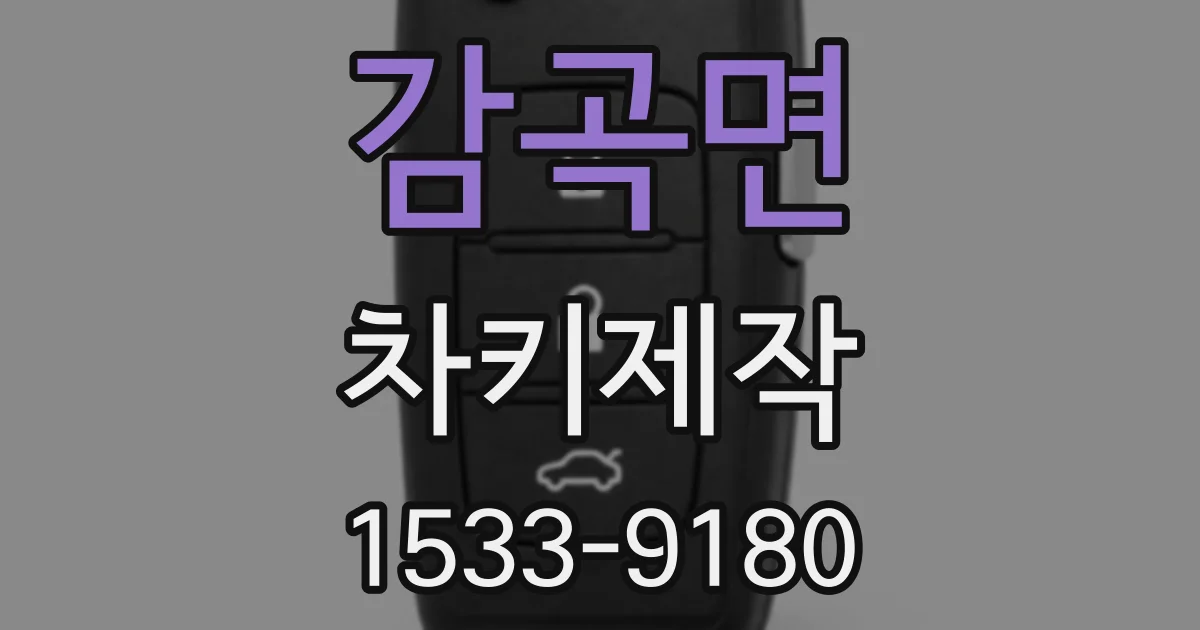 감곡면 차키제작