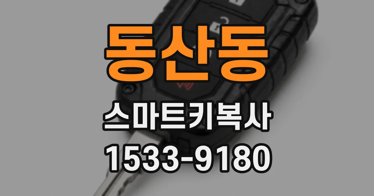동산동 스마트키복사