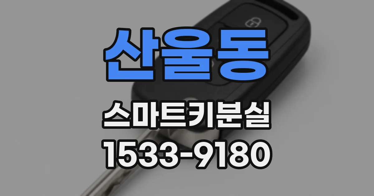 산울동 스마트키분실