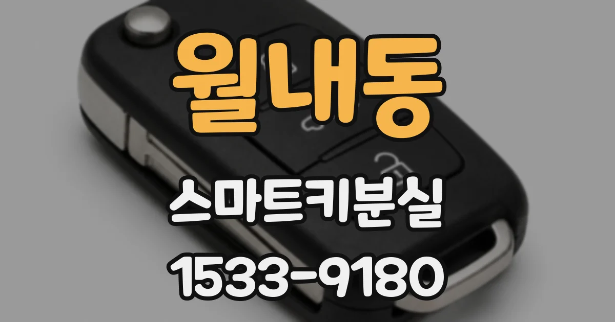 월내동 스마트키분실