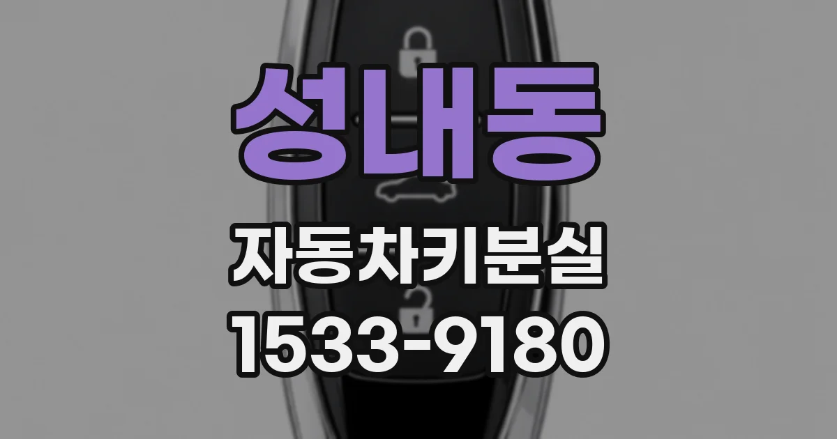성내동 자동차키분실
