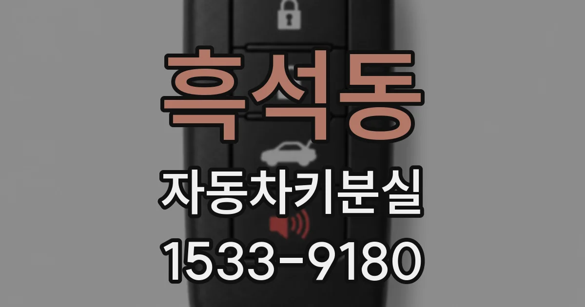흑석동 자동차키분실