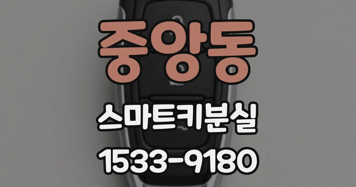 중앙동 스마트키분실