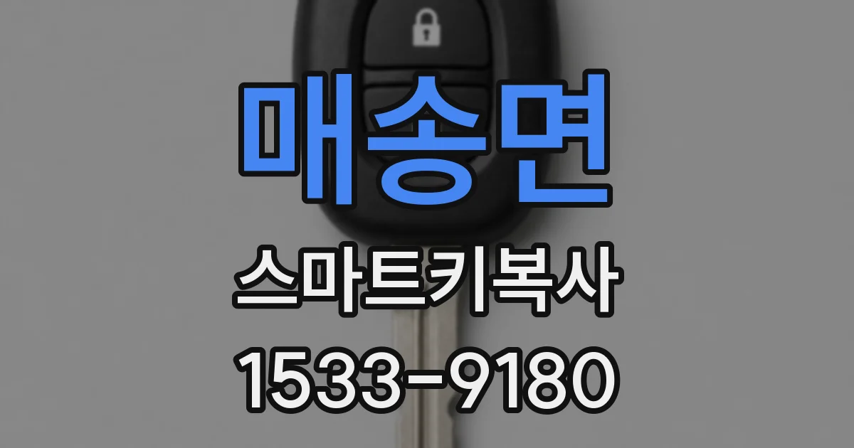 매송면 스마트키복사