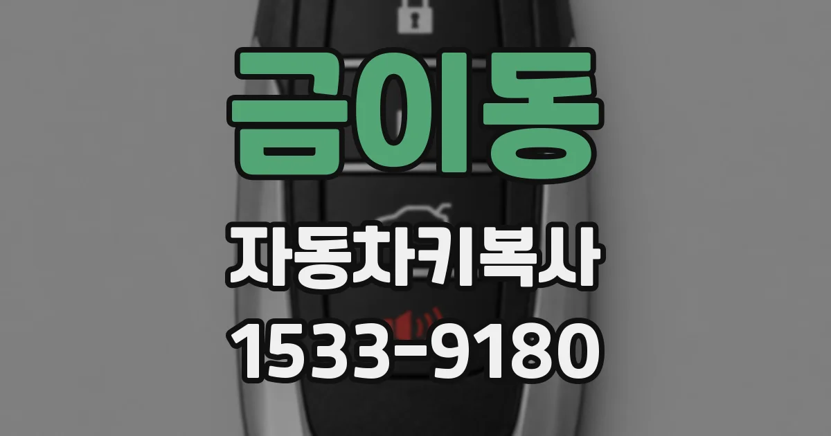 금이동 자동차키복사