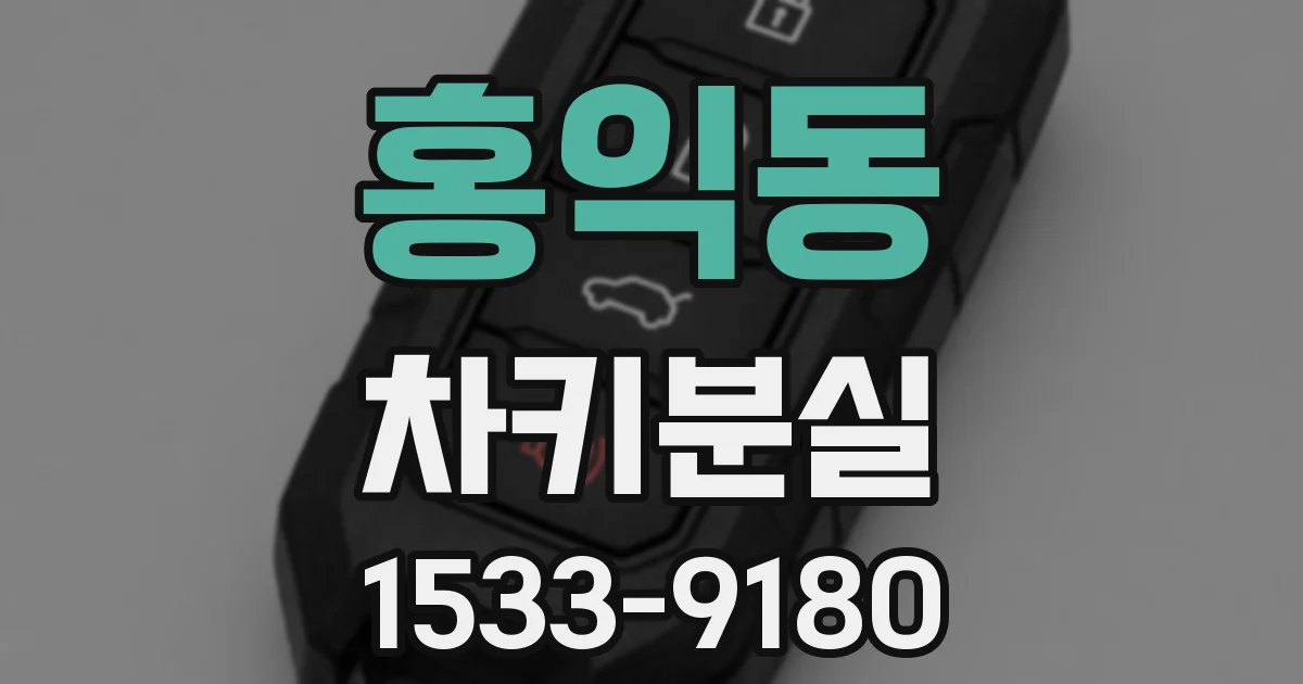 홍익동 차키분실