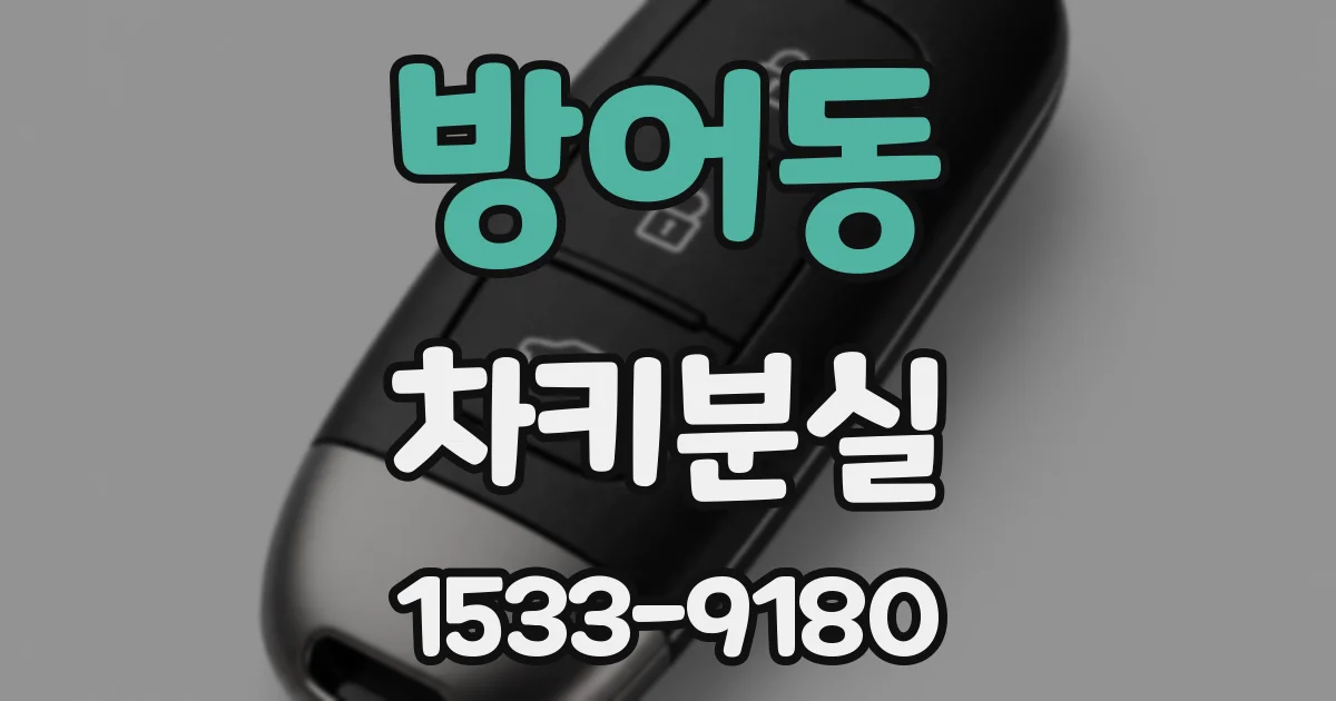 방어동 차키분실