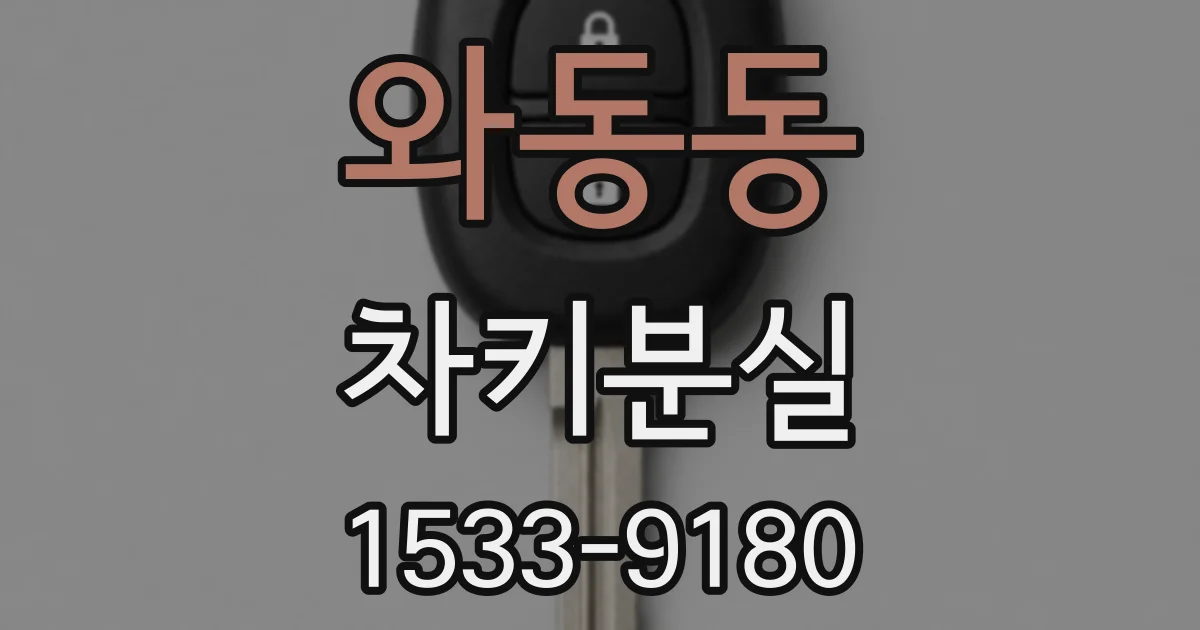 와동동 차키분실