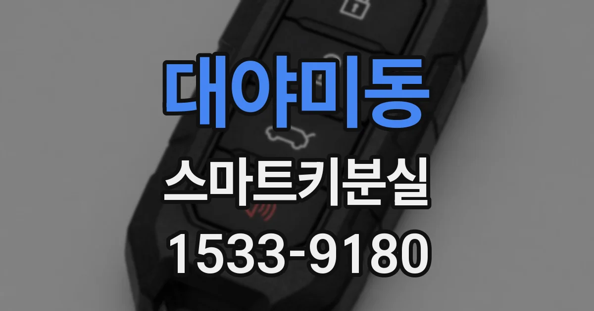 대야미동 스마트키분실