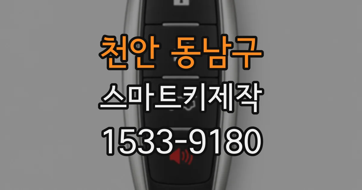 천안 동남구 스마트키제작