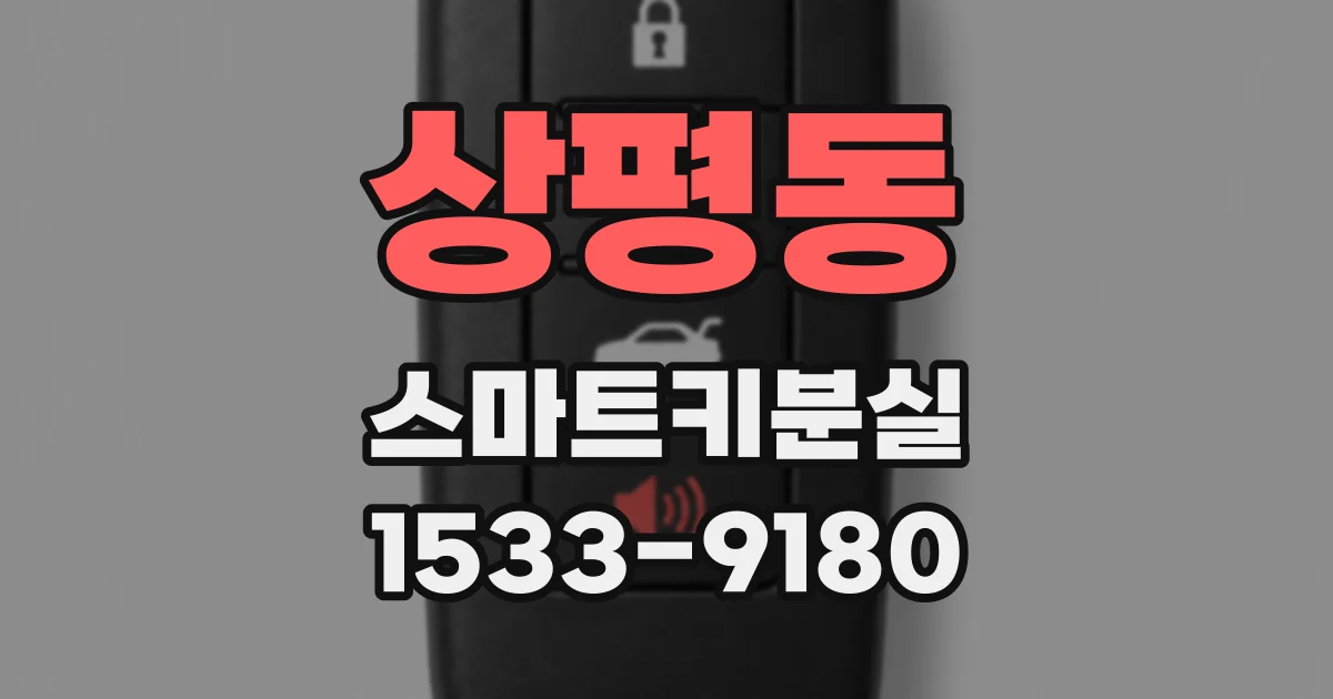 상평동 스마트키분실