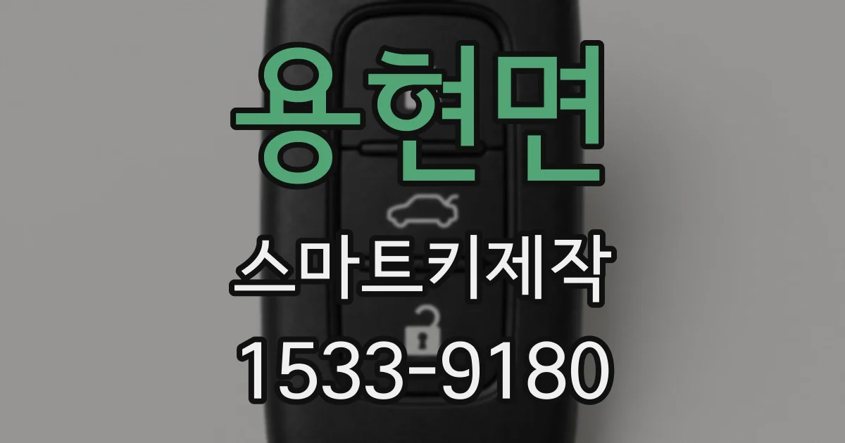 용현면 스마트키제작
