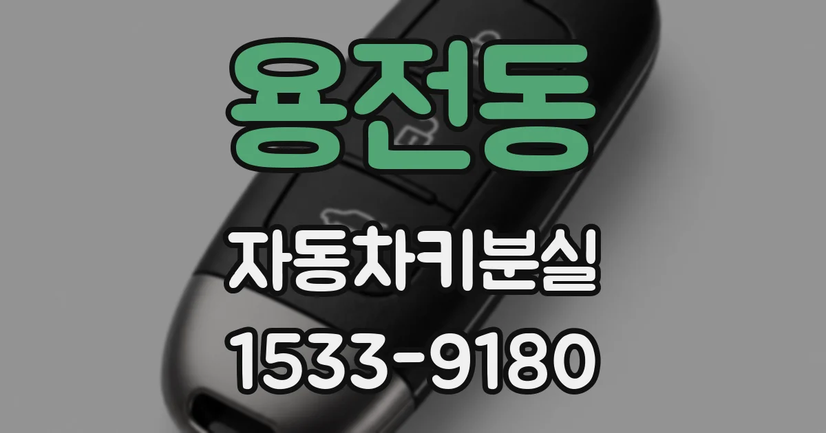 용전동 자동차키분실
