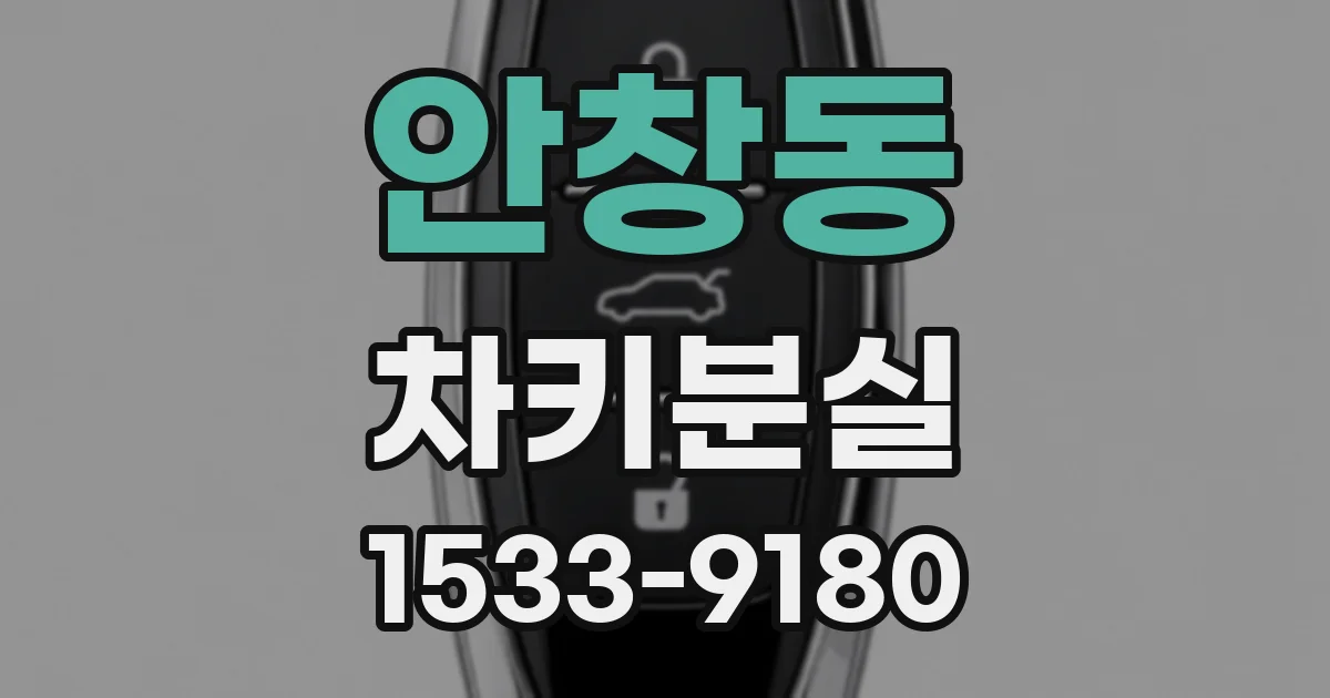 안창동 차키분실