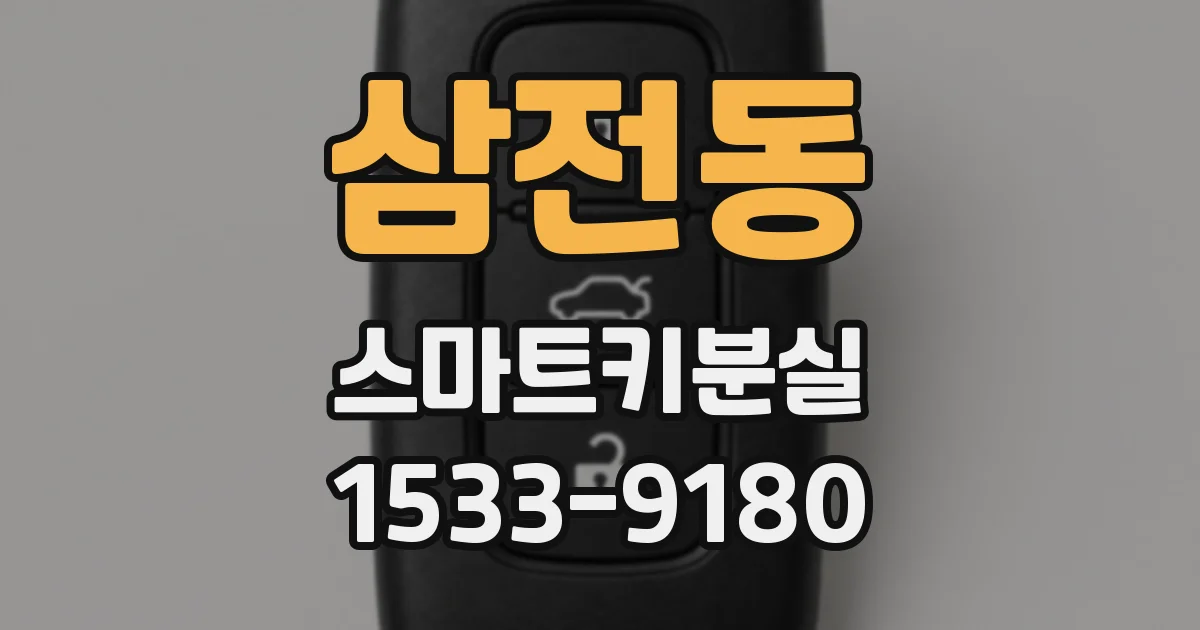 삼전동 스마트키분실