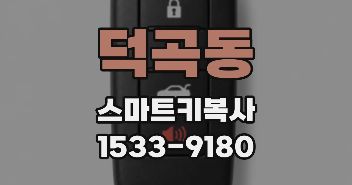 덕곡동 스마트키복사