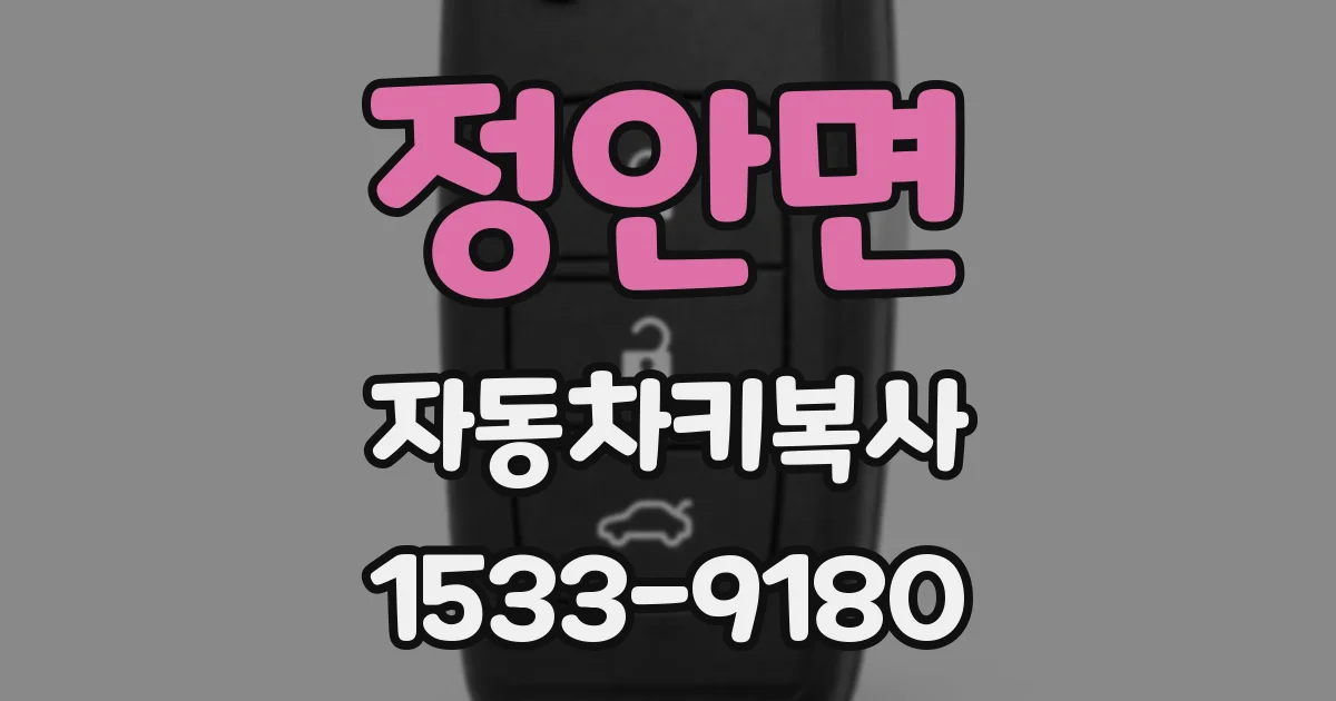 정안면 자동차키복사