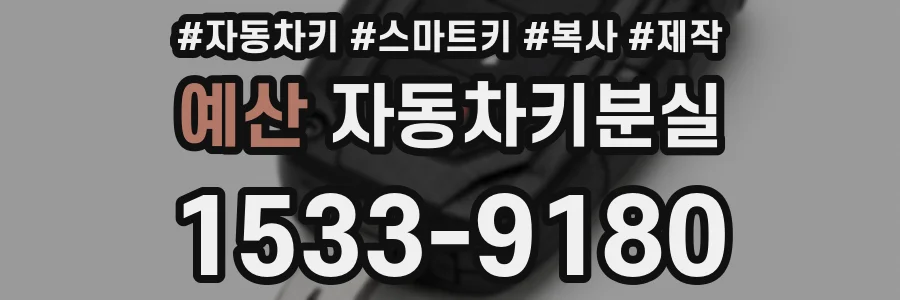 예산 자동차키분실