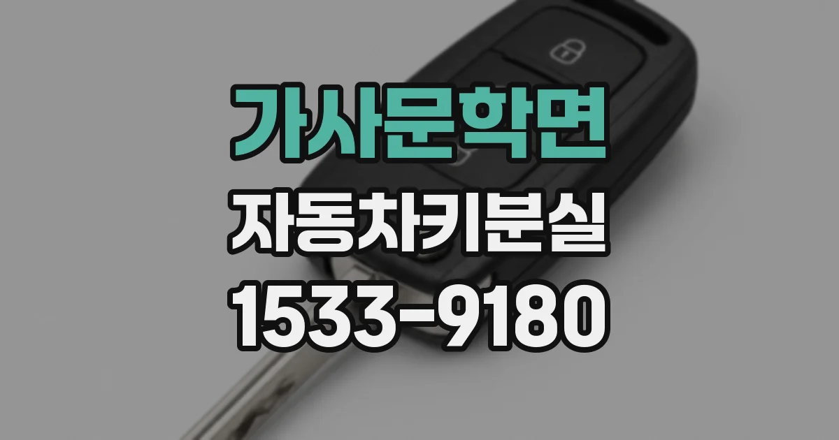 가사문학면 자동차키분실