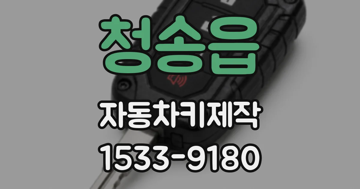 청송읍 자동차키제작