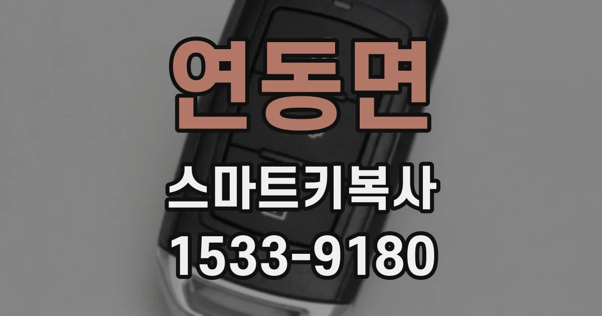 연동면 스마트키복사