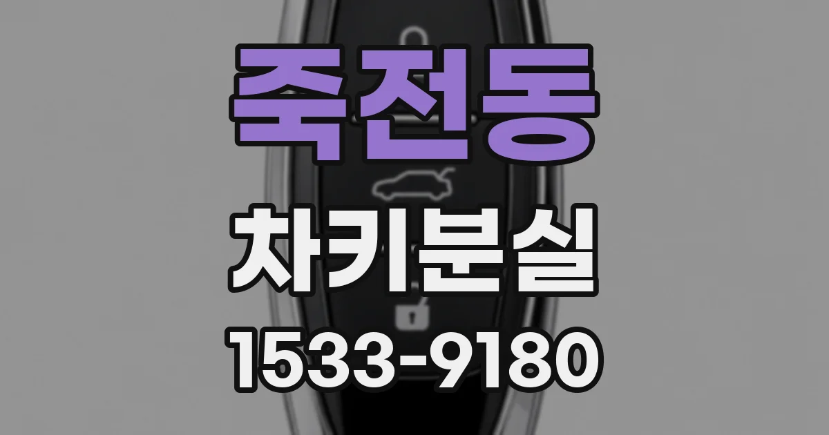 죽전동 차키분실